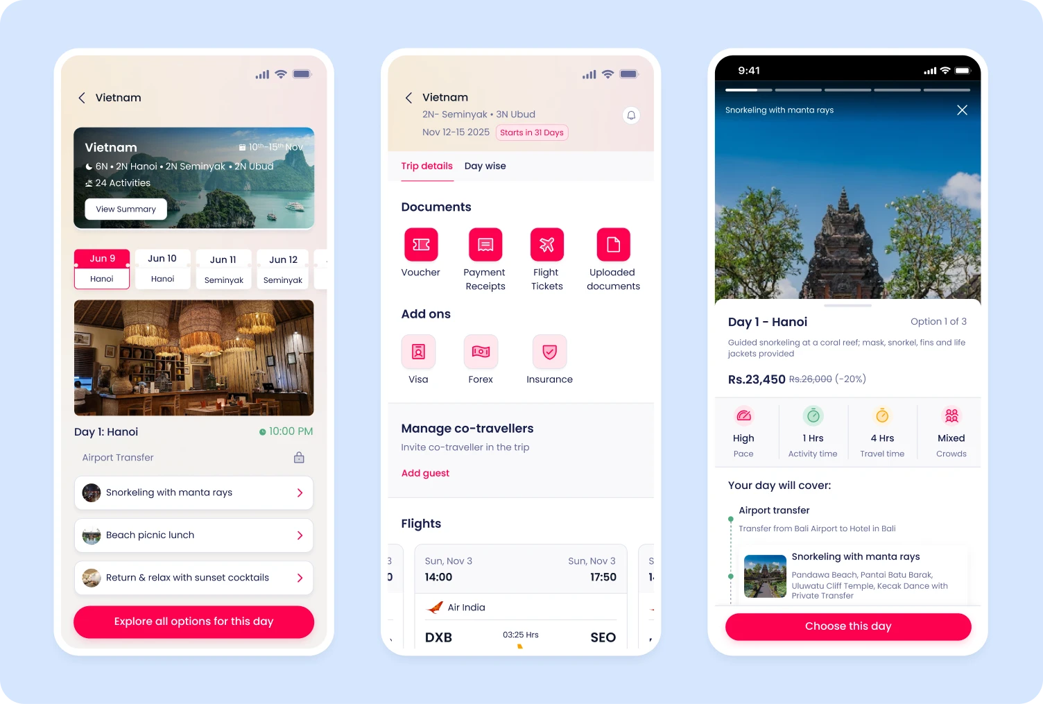 30 Sundays mobile app screens
