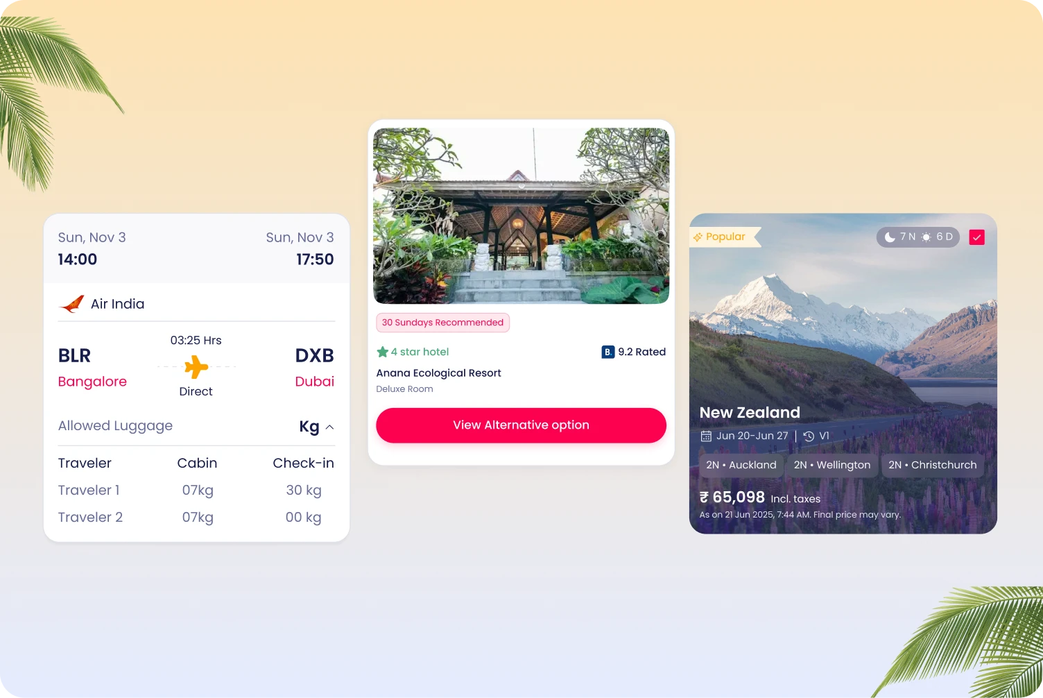 30 Sundays app UI