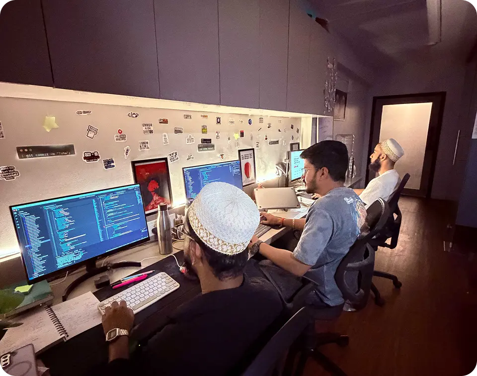 Workspace workstation showing setups